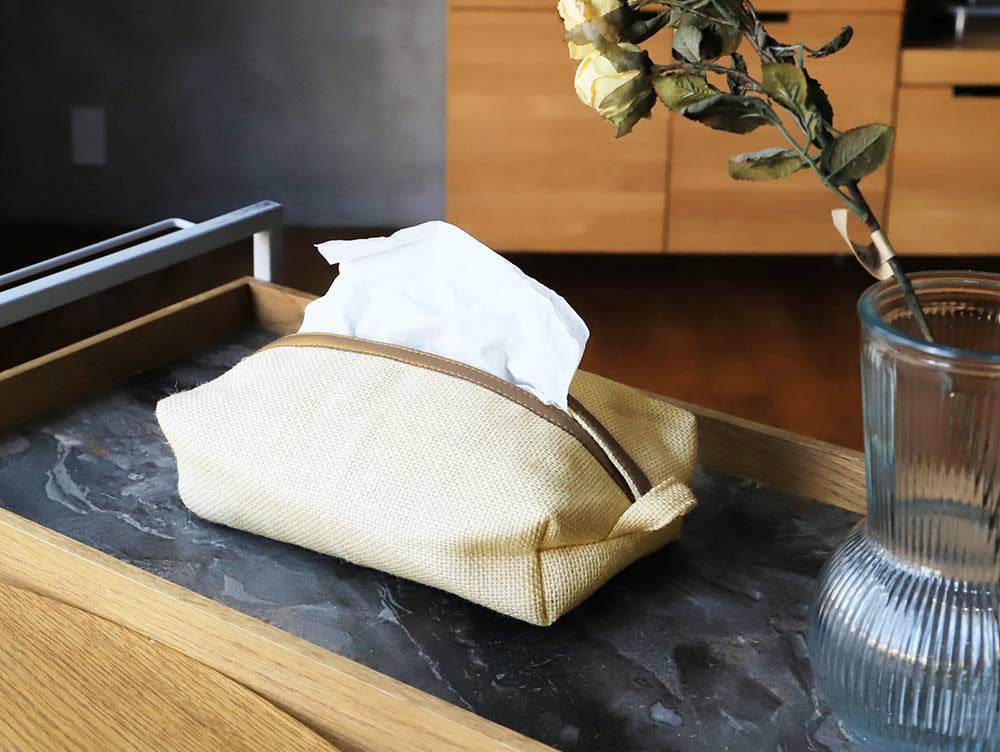 フレンチリネン ティッシュカバー | 家具・インテリア a.depeche