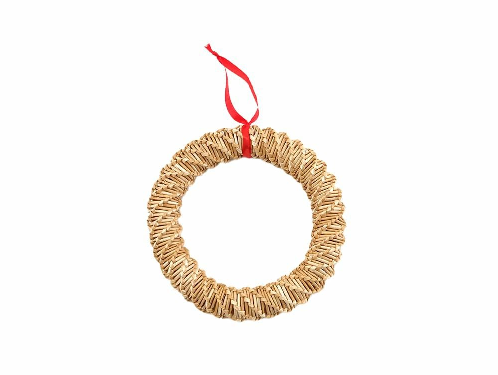 クリスマスをやさしく彩る ストローリース | 家具・インテリア a