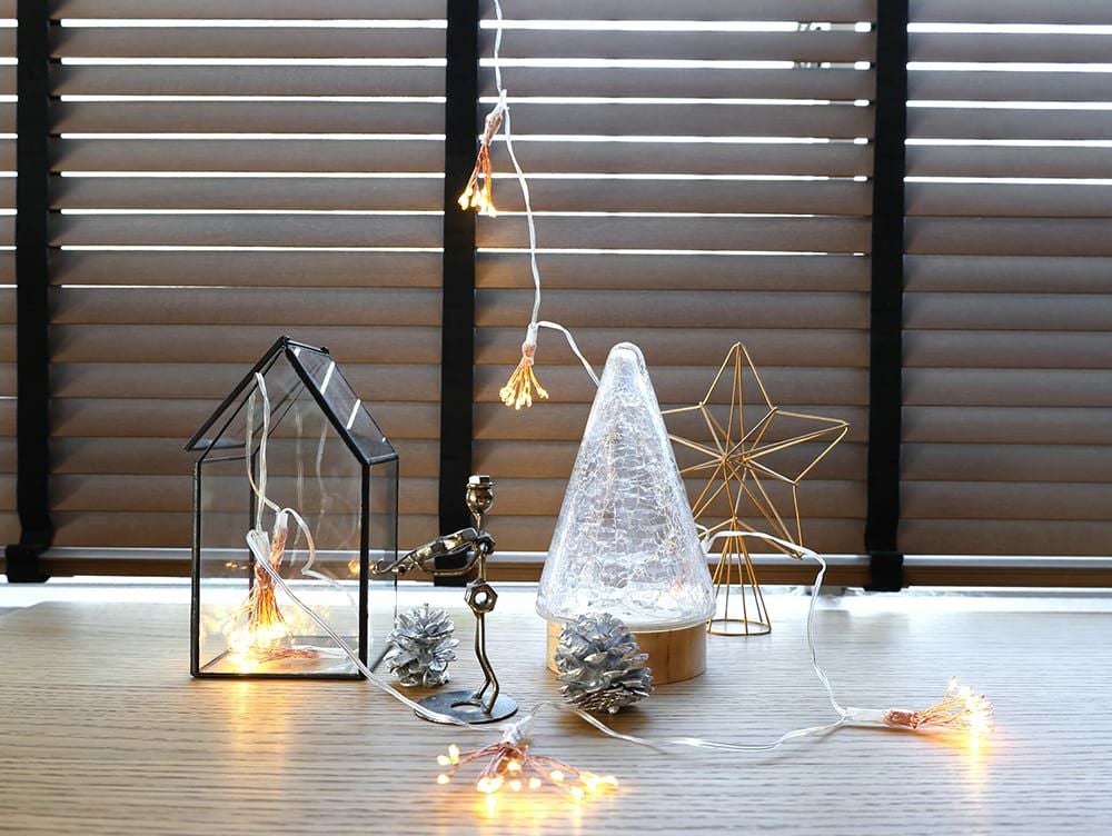 インテリアに馴染む クラックガラスのLEDライト ツリー S | 家具