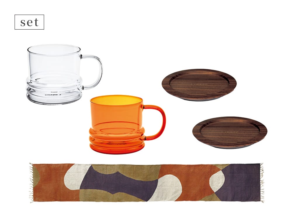 カップ＆コースター＆テーブルランナー セット [Gift] | 家具